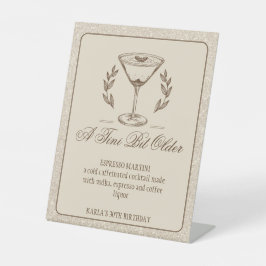 Espresso Martini Signature Drink Sockelschild