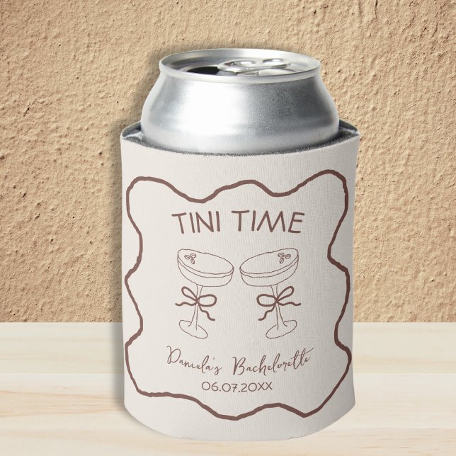 Espresso Martini Tini Time Hand Drawn Bachelorette Dosenkühler (Espresso Martini Tini Time Hand Drawn Bachelorette Can Cooler)