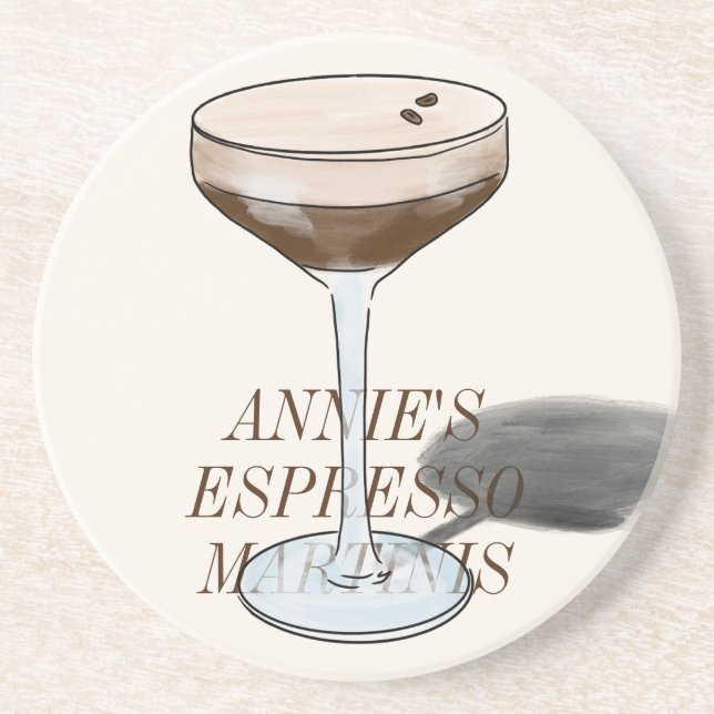 Espresso Martini Untersetzer (Vorne)
