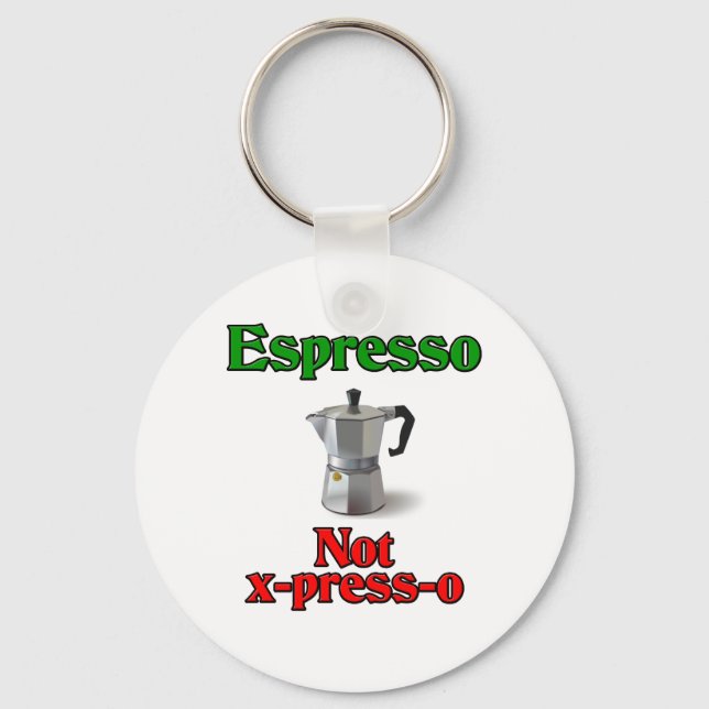 Espresso Not X-Press-O Schlüsselanhänger (Vorderseite)