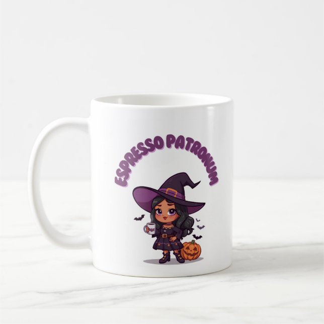 Espresso Patronum Witch Mug – Dark Witch Kawaii Kaffeetasse (Links)