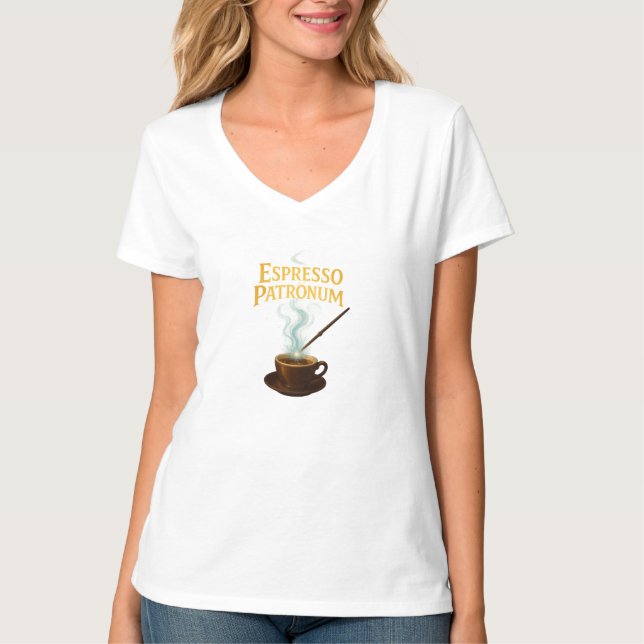 Espresso Patronum Women's V-Nacken-T - Shirt (Vorderseite)