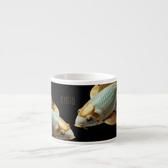 Espresso/Porcelain Koi/Spezielle Tasse (Vorderseite)