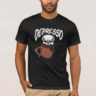 Espresso Schädeldepression Skelettkaffee Lover T-Shirt