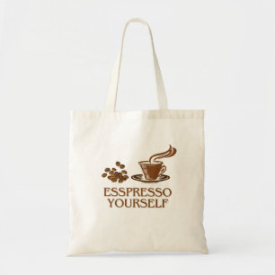 Espresso selbst Coffee Cup Design Tragetasche