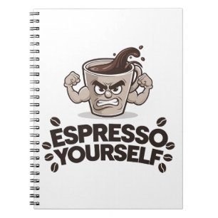 Espresso Sie selbst - Funny Coffee Lover Design Notizblock