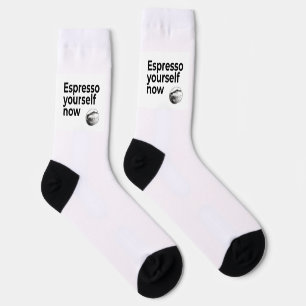 Espresso Sie selbst jetzt Kaffee Zitat Bean Socken