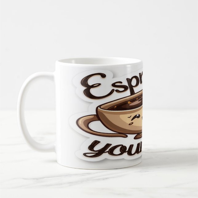 Espresso Sie selbst - Kaffee Lover Kaffeetasse (Links)