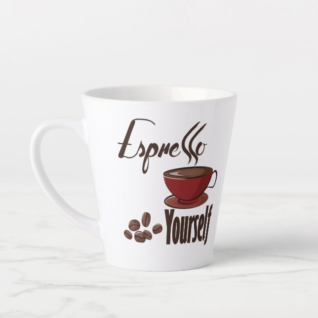Espresso Sie selbst Kaffee Pub Express Milchtasse (Links)