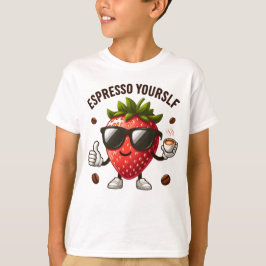 Espresso Sie selbst zum Max - Strawberry-Kaffee T-Shirt
