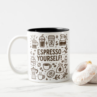 Espresso Sie selbst! Zweifarbige Tasse