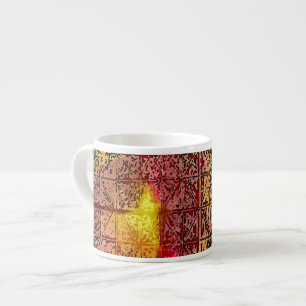 Espresso-Tasse - abstrakte bunte Kunst Espressotasse