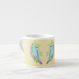 Espresso-Tasse/blaue Vögel Espressotasse