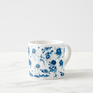 Espresso Tasse-Blue Floral Espressotasse