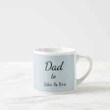 Espresso-Tasse des Minimalistischen Vaters | Namen