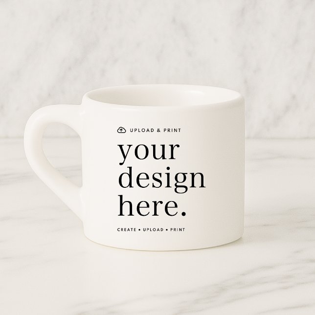 Espresso Tasse Ihr Design Upload 6oz (Versatile espresso cup mug template for business, events, occasions, home decor, gifting & more!)