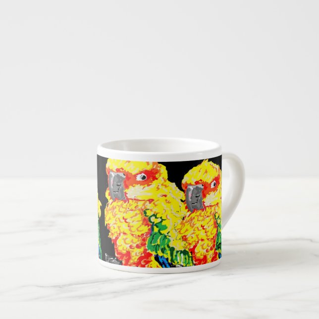 Espresso Tasse Parrots (Vorderseite Rechts)