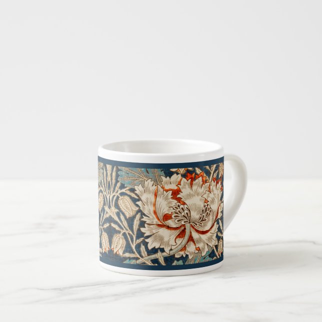 ESPRESSO-TASSE: WILLIAM MORRIS : HONEYSUCKLE ESPRESSOTASSE (Vorderseite Rechts)