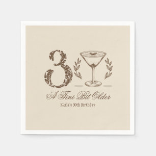 Espresso Tini Bit Ältere 30. Geburtstag Serviette