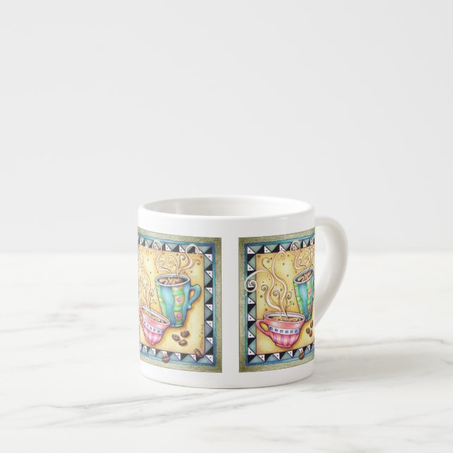 ESPRESSO-U. CHINA-SCHALEN - COOLE ESPRESSOTASSE (Vorderseite Rechts)
