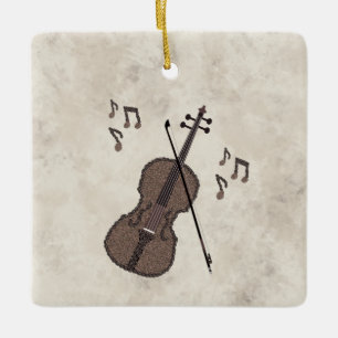 Espresso Violino-Violine, hergestellt mit Kaffeebo Keramikornament