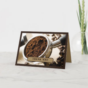 Espressoferien für Cappuccino Dankeskarte