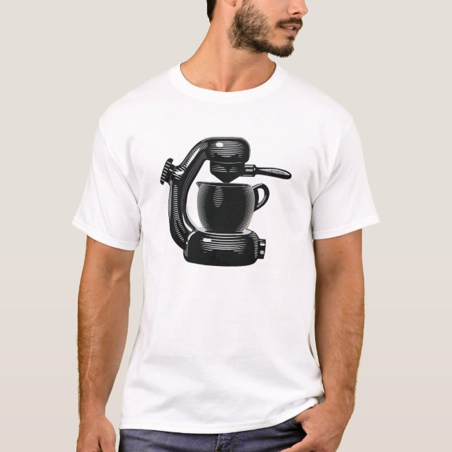 Espressomaschine T-Shirt (Vorderseite)