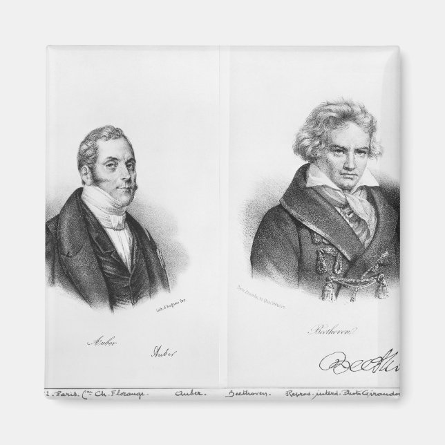 Esprit Auber und Ludwig van Beethoven Magnet (Vorne)