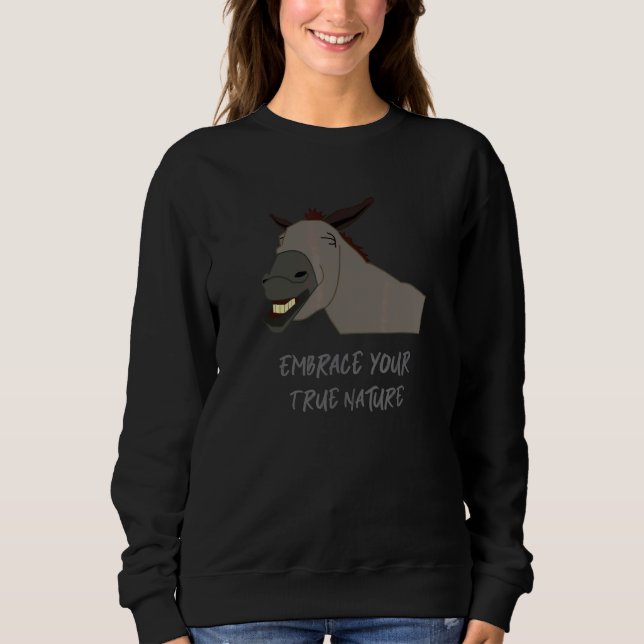 Esprit für Ihr echtes Donkey-Pferd Sweatshirt (Vorderseite)