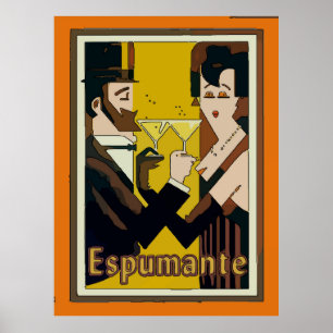 Espumante, feine Weine, Poster