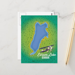 Esrum Lake Denmark Reisekarte Postkarte
