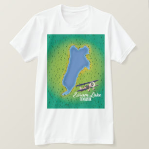 Esrum Lake Denmark Reisekarte T-Shirt