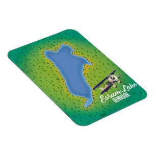 Esrum-See Dänemark Reise Karte Magnet