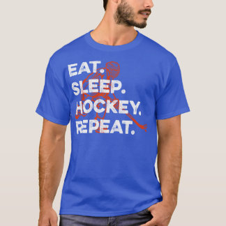 Ess-Schlaf-Hockey wiederholen T-Shirt