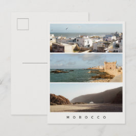Essaouira & Legzira, moderne Marokko-Reisecollage Postkarte