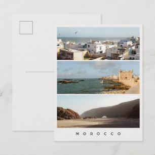 Essaouira & Legzira, moderne Marokko-Reisecollage Postkarte