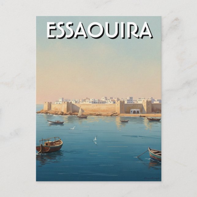 Essaouira Marokko Reise Postkarte (Vorderseite)