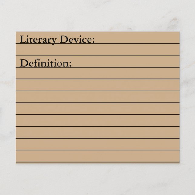 Essay Writing & Literature Flashcard Academic (Vorderseite)