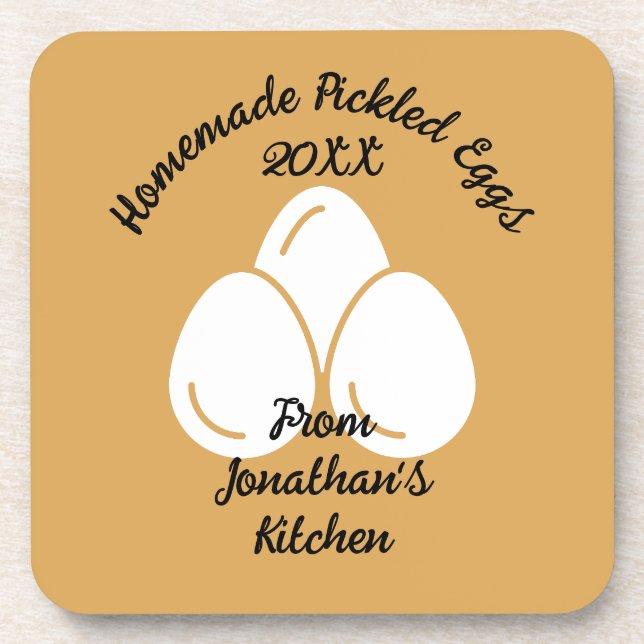 Essbare gepflückte Eier Getränkeuntersetzer (Vorderseite)