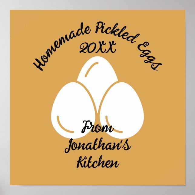 Essbare gepflückte Eier Poster (Vorne)