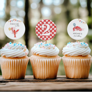 Essbare Krebs Cupcake Dekorationen