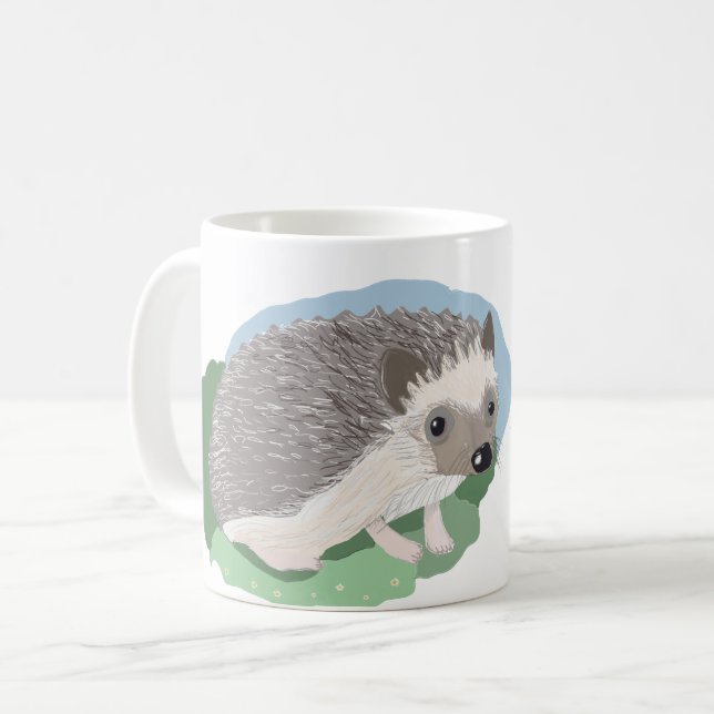 essbare niedliche Igel Kaffeetasse (Vorderseite Links)