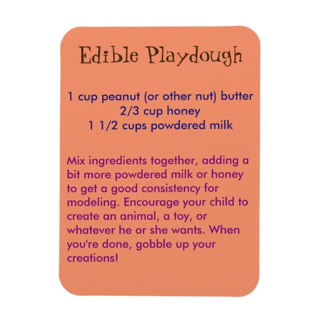 Essbare Playdough Magnet (Vertikal)