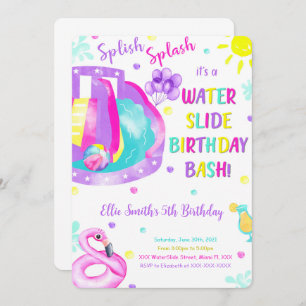 Essbare Wasserrutsche zum Geburtstag Einladung