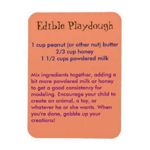 Essbarer Playdough Magnet