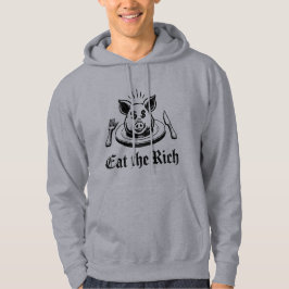 Esse den reichen Schwein Dollar Zeichen Vintage De Hoodie