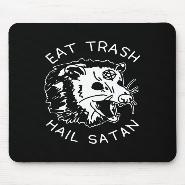 Esse Müll HAIL SATAN passende Weihnachts-Pyjama Xm Mousepad (Vorne)