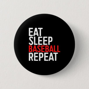 Esse Schlaf Baseball Wiederholungssport Spiel Gesc Button