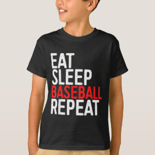 Esse Schlafe Baseball Wiederholungssport Spiel Ges T-Shirt