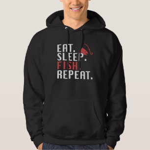 Esse Schlafe Fische Wiederhole Angler-Vater-Zitat Hoodie
